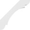 Ekena Millwork 3 1/2-in. W x 36-in. D x 36-in. H Olympic Architectural Grade PVC Knee Brace BRCP035X36X36OLY - alternate 2